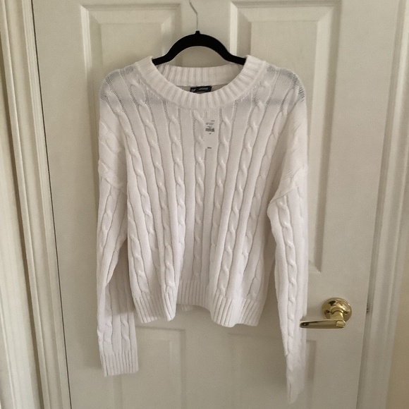 Gap White Cotton sweater. Large. Brand new - Picture 1 of 4